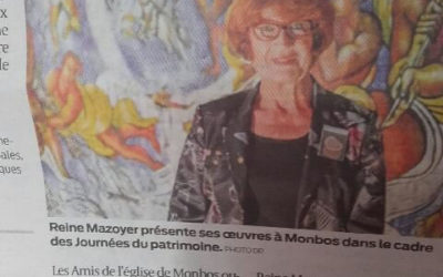 Sud-Ouest : Reine Mazoyer expose à l’église de Thénac-Puyguilhem-Monbos