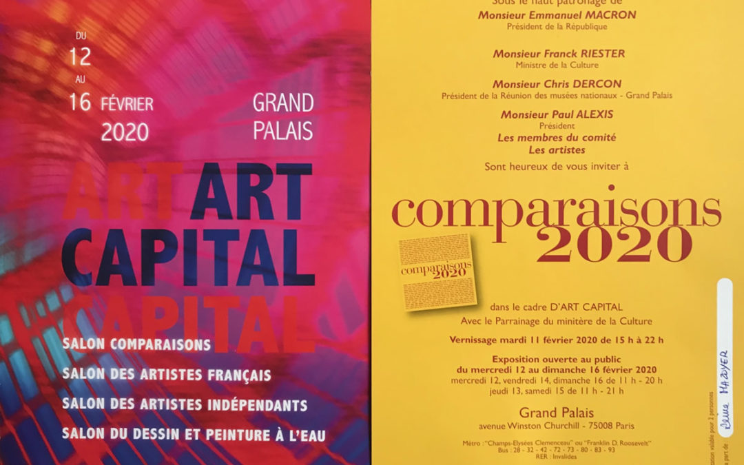 Reine Mazoyer exposera au Salon Comparaisons du 12 au 16 février 2020 dans le cadre de Art Capital