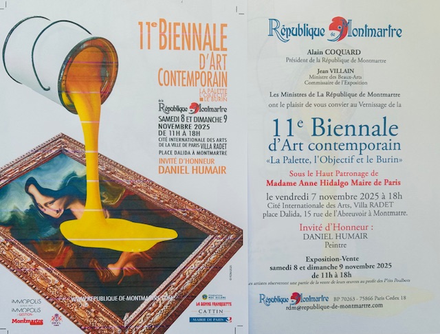 Reine Mazoyer expose à la Biennale d’Art contemporain de Montmartre 2025